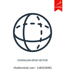 sphere vector icon
