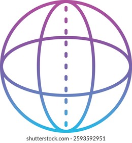 Sphere vector icon. Can be used for printing, mobile and web applications.