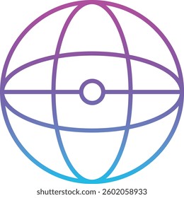 Sphere vector icon. Can be used for printing, mobile and web applications.