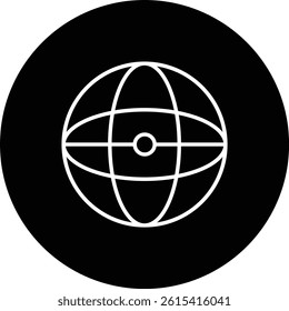 Sphere vector icon. Can be used for printing, mobile and web applications.