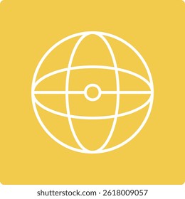 Sphere vector icon. Can be used for printing, mobile and web applications.