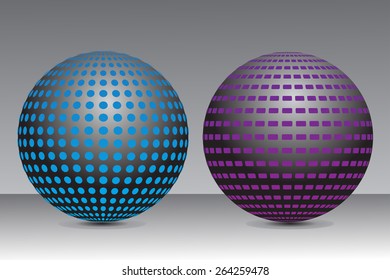 Sphere vector illustration.