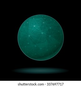 Sphere vector illustration.