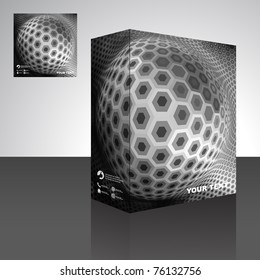 Sphere. Vector packaging box.