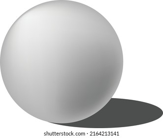 Sphere White 3D Vector Ball