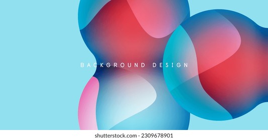 Esferas y círculos de fondo abstracto, diseño colorido a la moda. Ilustración vectorial para fondo de escritorio, pancarta, fondo, tarjeta, ilustración del libro, página de inicio