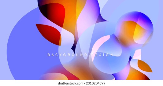 Spheres and circles abstract background, trendy colorful design. Vector Illustration For Wallpaper, Banner, Background, Card, Book Illustration, landing page