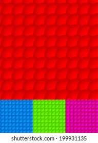 Spheres repeatable background (in 4 colors)