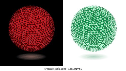 Spheres vector illustration.