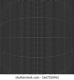 Spherical, globe circular distort effect pattern. Curved bulge, protrude warp effect. Convex globular, extrusion, bump deformation 