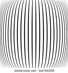 Spherical, globe circular distort effect pattern. Curved bulge, protrude warp effect. Convex globular, extrusion, bump deformation 