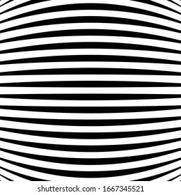 Spherical, globe circular distort effect pattern. Curved bulge, protrude warp effect. Convex globular, extrusion, bump deformation 