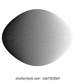 Spherical, globe circular distort effect pattern. Curved bulge, protrude warp effect. Convex globular, extrusion, bump deformation 