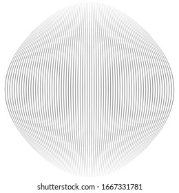 Spherical, globe distort effect. Curved bulge, protrude warp. Convex globular extrusion. Circular bump deformation design