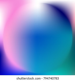 Spherical Gradient with Blue end Pink Colors. 3D effect. Universal Background for Your Design. Vector Illustration.