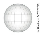 Spherical grid depicting Earth