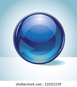 Spherical Icon Symbol Arrow