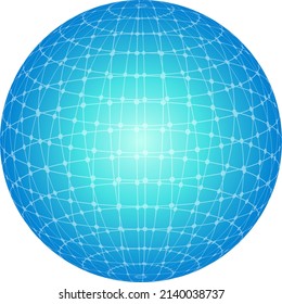 Spherical image of the network.