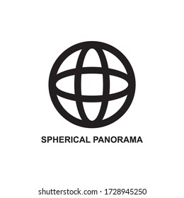 ICONO DE PANORAMA ESFÉRICO , ICONO VIRTUAL 360