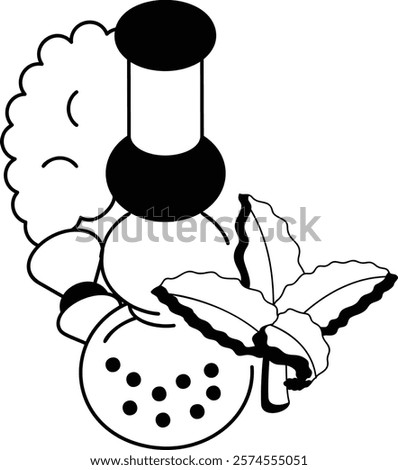 Spherical Pocket Bubbler isometric vector icon,Cannabis and marijuana symbol, cannabinoids sign, healthcare Herb illustration, portable water pipe for hash smoking concept