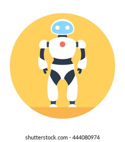 Spherical Robot Vector Icon