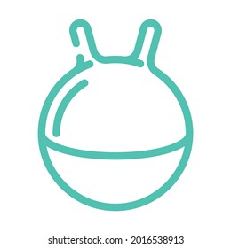 spherical tool for jumping dancer training tool color icon vector. spherical tool for jumping dancer training tool sign. isolated symbol illustration