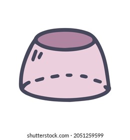 spherical zone color vector doodle simple icon