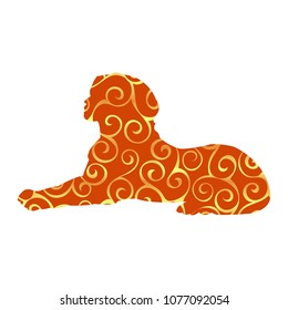 Sphinx ancient national egyptian pattern silhouette