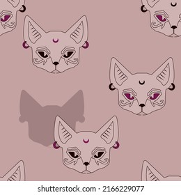 the sphinx cat. seamless pattern.high quality vector illustration.for your project
