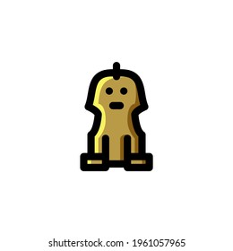 Sphinx Egypt Landmark Outline Icon Vector Illustration
