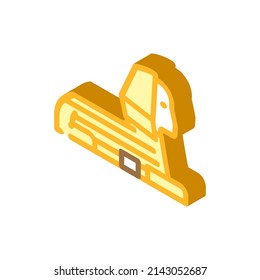sphinx egypt monument isometric icon vector. sphinx egypt monument sign. isolated symbol illustration