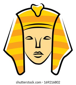 Sphinx Head cartoon Illustration