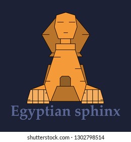 Sphinx head in Egypt