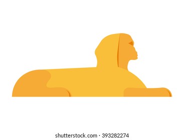 Sphinx head vector illustration