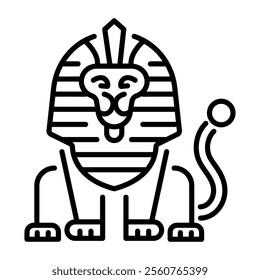 Sphinx icon in linear style 