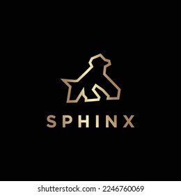  Sphinx icon logo vector design illustration