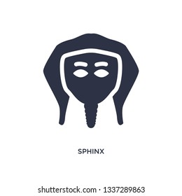 sphinx icon. Simple element illustration from history concept. sphinx editable symbol design on white background. Can be use for web and mobile.