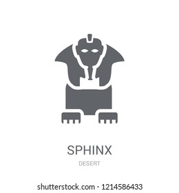 Sphinx icon. Trendy Sphinx logo concept on white background from Desert collection. Suitable for use on web apps, mobile apps and print media.