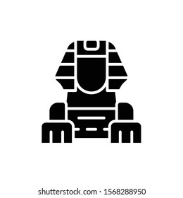 sphinx icon vector glyph style design