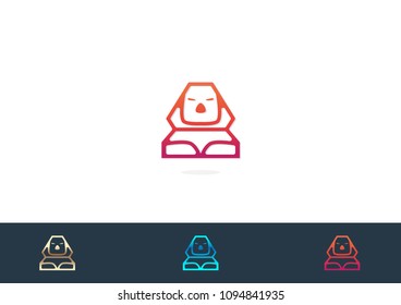 sphinx Logo illustration Icon Vector Template
