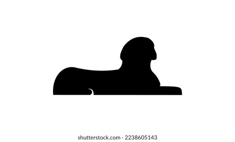 sphinx statue silhouette original high quality vector