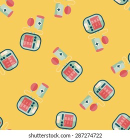 sphygmomanometer blood pressure flat icon,eps10 seamless pattern background