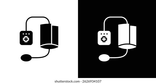 Sphygmomanometer-Icon-Konzept, Vektorgrafik
