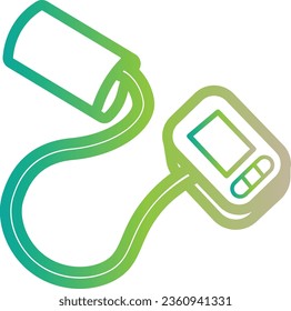 Sphygmomanometer icon, digital Sphygmomanomete vector, helthcare