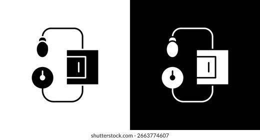 Sphygmomanometer icon symbol collection. Flat vector stock illustration.