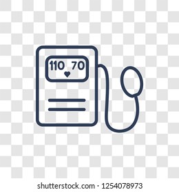 Sphygmomanometer icon. Trendy linear Sphygmomanometer logo concept on transparent background from Health and Medical collection