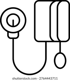 Sphygmomanometer Icon Vector Element line icon design vector icons