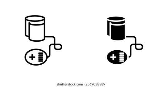 Sphygmomanometer icons vector graphic pack