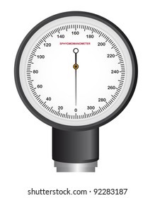 sphygmomanometer isolated over white background. vector illustration