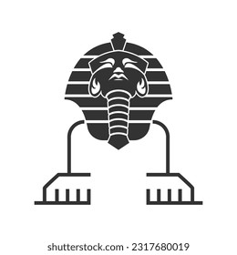 Sphynx logo icon design illustration
